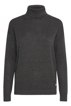 Oxmo Rollkragenpullover OSSina, anthrazit