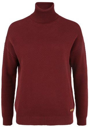 OXMO Rollkragenpullover OSSina, bordeaux