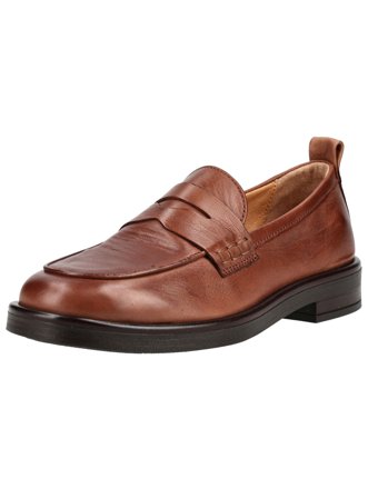 Pavement Slipper aus Leder, cognac
