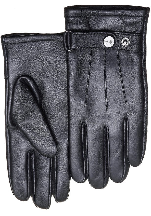 PEARLWOOD Lederhandschuhe, schwarz