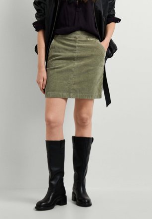 Pepe Jeans A-Linien-Rock Paula, oliv