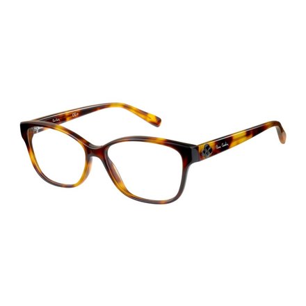Warme Havanna-Fassung mit weinrotem Innenrand · Pierre Cardin