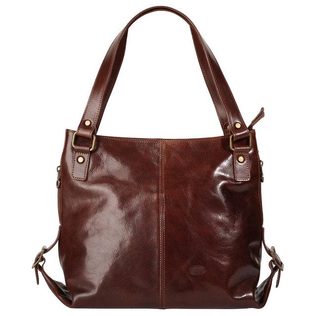 Piké Shopper aus Leder, braun