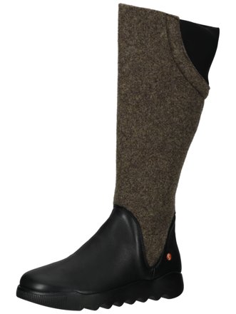Softinos Stiefel mit Filzschaft, oliv