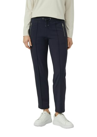 s.Oliver BLACK LABEL Stoffhose schmal, marine