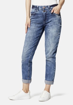 Stooker Boyfriend Jeans Davos, mittelblau