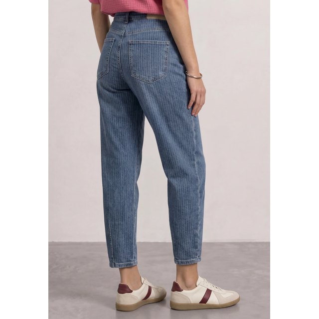 STREET ONE Loose-fit-Jeans, mittelblau
