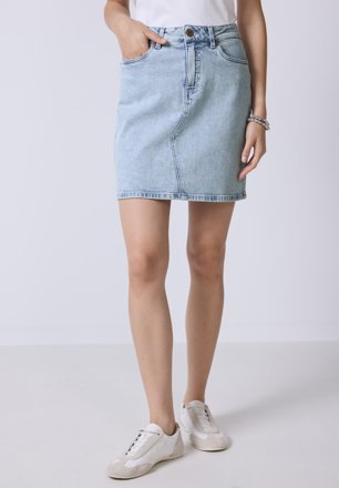 Street One Studio Jeansrock Middle Waist, hellblau
