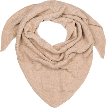 styleBREAKER Strick-Dreieckstuch, taupe