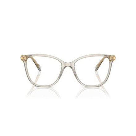 Transparente Eckfassung in Champagner · Swarovski