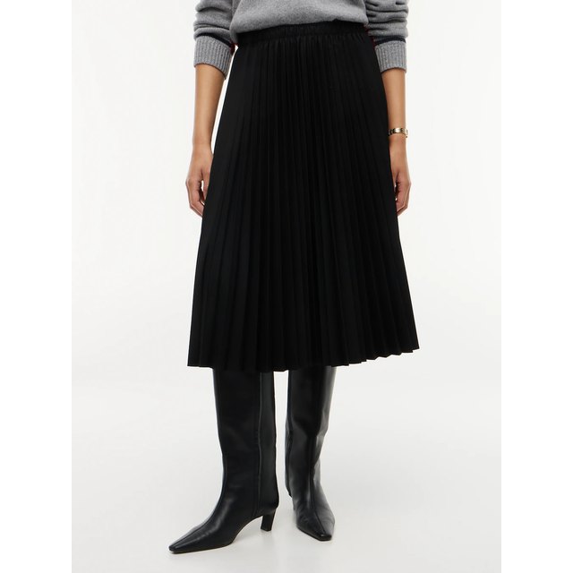 Tommy Hilfiger Plisseerock, schwarz