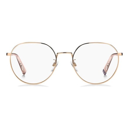 Runde Metallfassung in Gold · Tommy Hilfiger