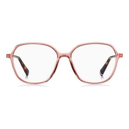 Korallrosé Fassung mit sichtbaren Nieten · Tommy Hilfiger