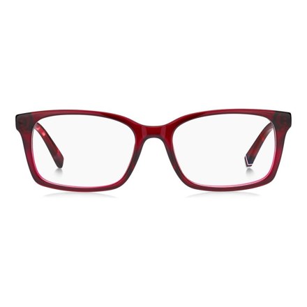Rechteckige Fassung in Bordeaux · Tommy Hilfiger