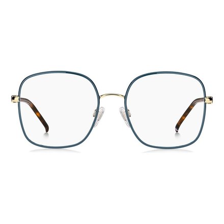 Waldgrüne Fassung mit goldener Kontur · Tommy Hilfiger