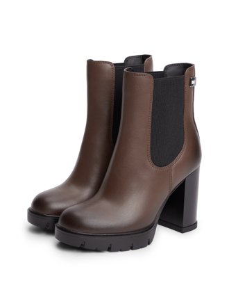 Tommy Jeans Chelsea Boots mit Absatz, braun