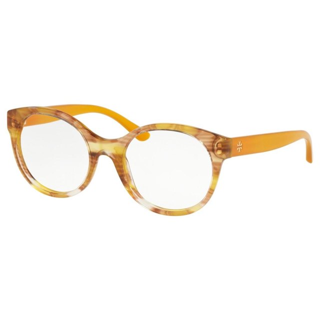 Runde Fassung in Bernstein · Tory Burch