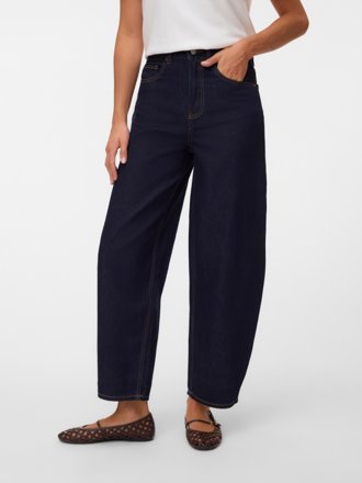Vero Moda Barrel Jeans, dunkelblau