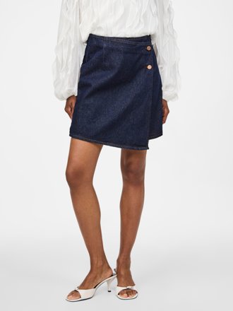 Y.A.S Jeansrock Lisana, dunkelblau